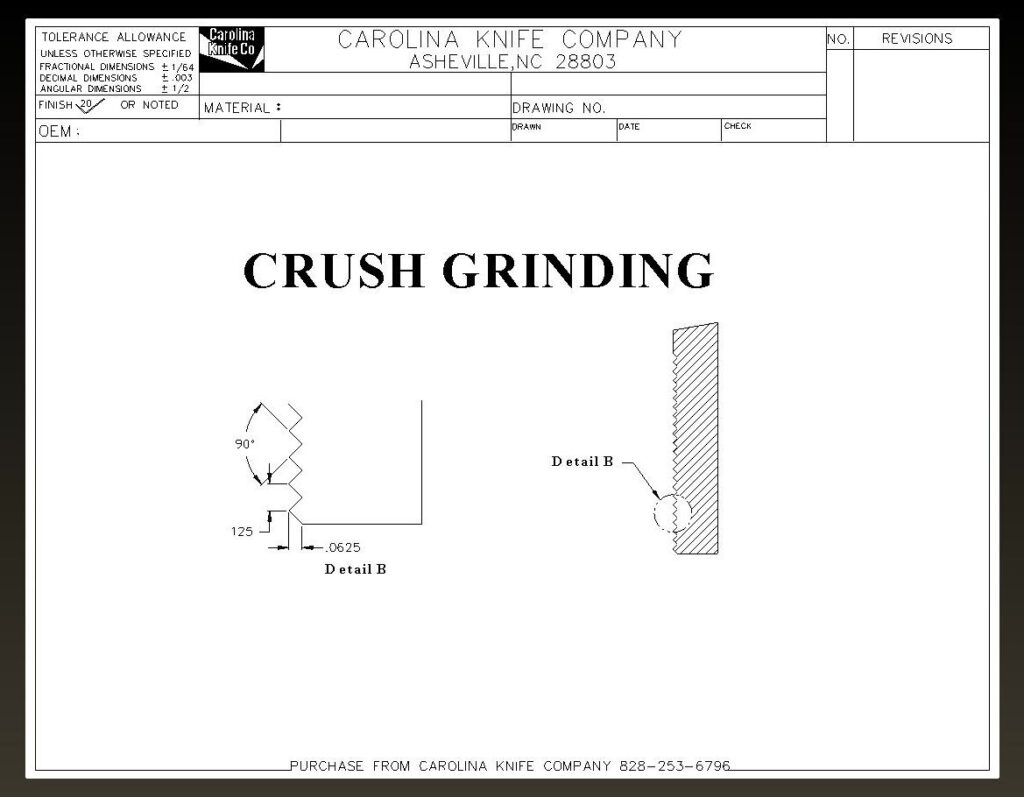 Precision Grinding Services | Carolina Knife & Manufacturing